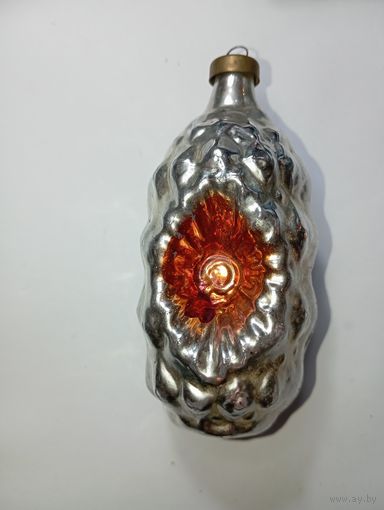 Ёлочная игрушка - Шишка . СССР . С рубля