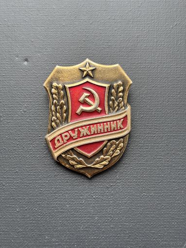 Значок дружинник СССР