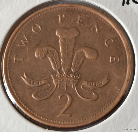 Великобритания. 2 пенса 2001 года.