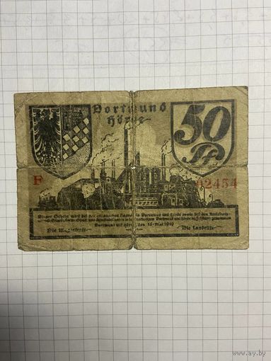 Нотгельд 50 пфеннигов 1921 год. -2112