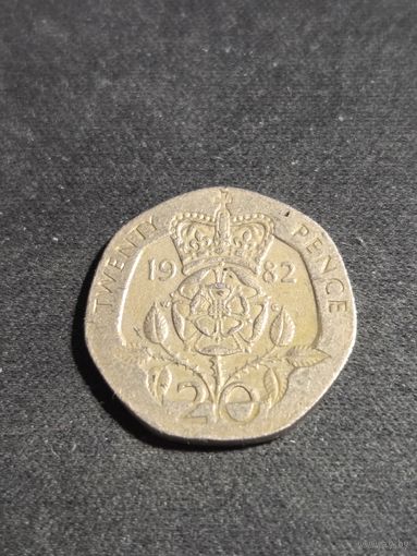 ВЕЛИКОБРИТАНИЯ 20 пенсов 1982