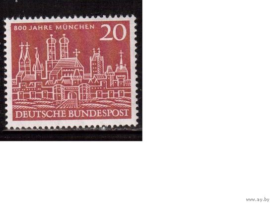Германия(ФРГ)-1958,(Мих.289), * (след от накл.) , Мюнхен