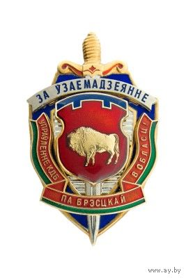 Знак управление КГБ по Брестской области За Взаимодействие