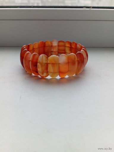 Браслет сердолик Ноготки 2 см длина ноготка