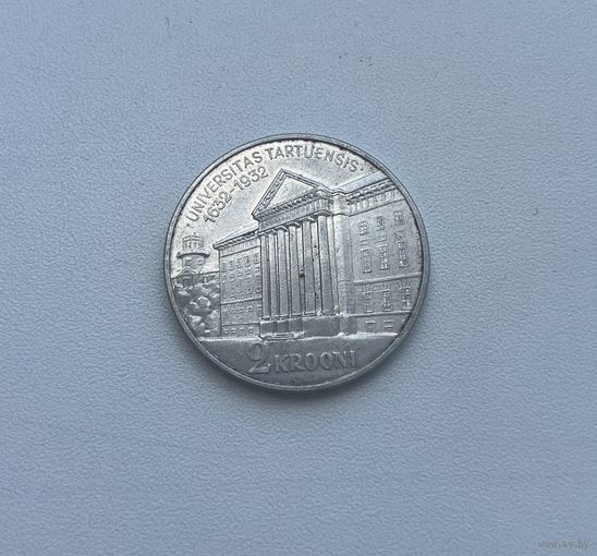 ЭСТОНИЯ  2 кроны 1932 г.