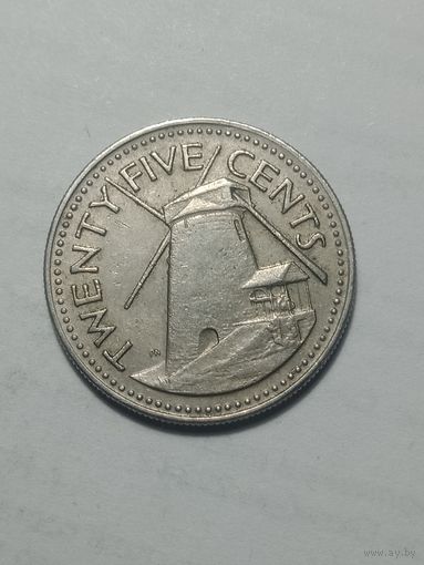Барбадос 25 центов 1973 года .