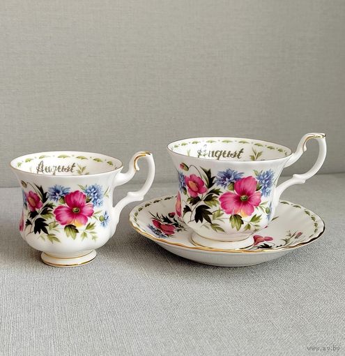 Чайно-кофейная пара Royal Albert Англия 1970 г Костяной фарфор