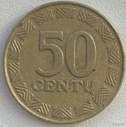 Литва 50 центов 1998 г.