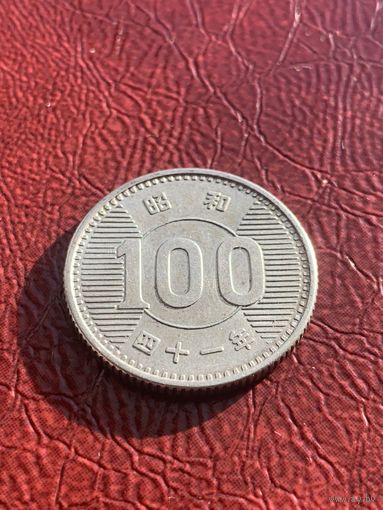Япония 100 йен 1966 г серебро