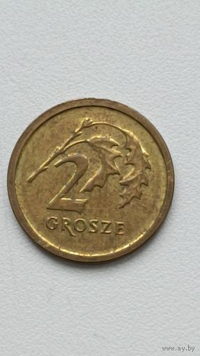 Польша. 2 гроша 2014 года.