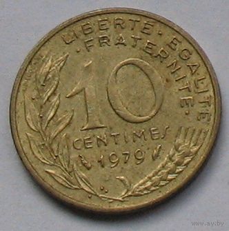 Франция 10 сантимов 1979