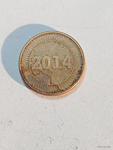 Зимбабве 10 центов 2014 года .