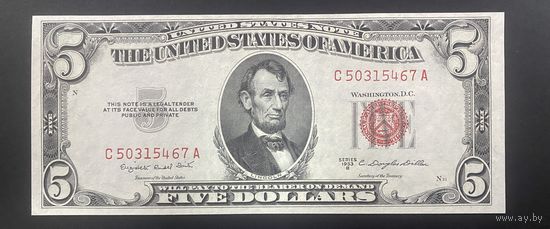 5 долларов США 1953 B unc