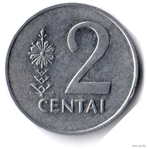 Литва. 2 цента. 1991 г.