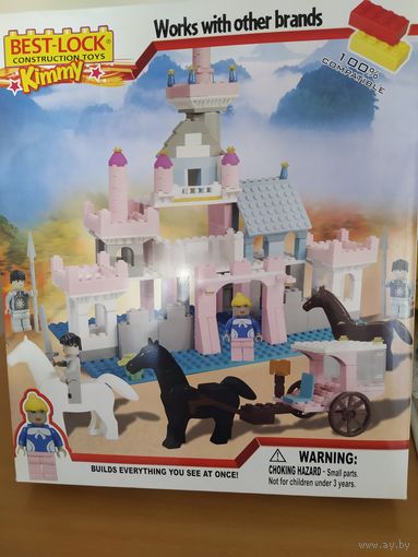 Конструктор для девочек Best Lock,330 элементов,Замок принцессы.Совместим с Лего