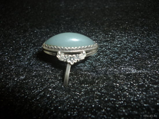 Кольцо СССР С Хризопразом