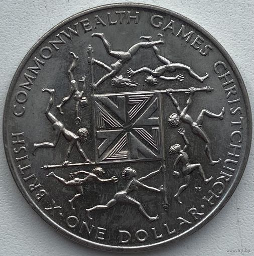 Новая Зеландия 1 доллар 1974 г. X Британские Игры Содружества