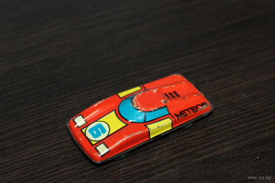 Детская игрушка из СССР, легковая машинка "МЕТЕОР", металлическая.