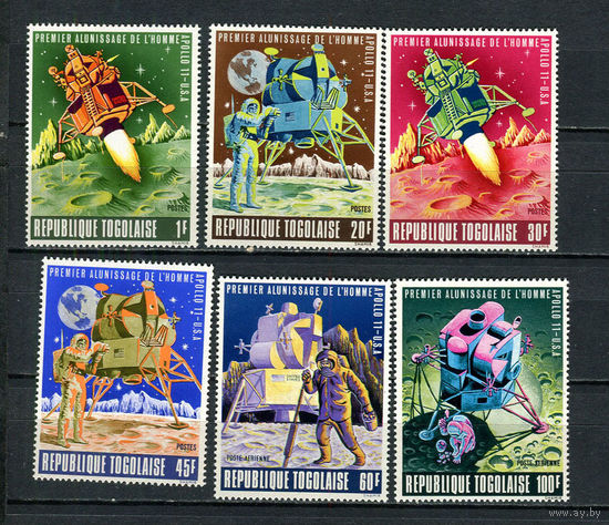 Того - 1969 - Космос - (незначительные пятна на клее) - [Mi. 703-708] - полная серия - 6 марок. MNH.  (LOT DW49)-T10P19