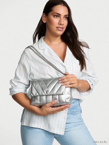 Сумка-кроссбоди Victoria's Secret Medium Crossbody Bag (Silver)