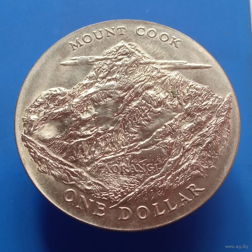 Новая Зеландия 1 доллар 1970 гора Кука