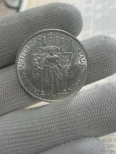 3 марки 1929 мейсен в ярком UNC , много Веймара