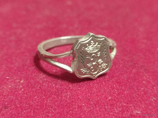 Кольцо с Гербом. Серебро Царская 84 проба.