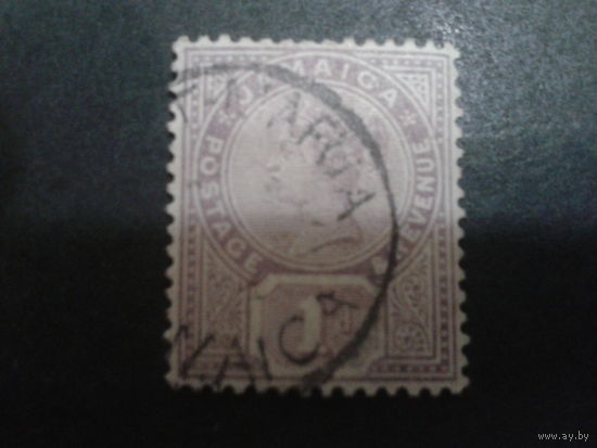 Ямайка, колония Англии 1889 королева Виктория 1 пенни