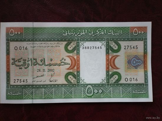 500 угий Мавритания 2002 г.