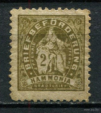 Германия - Брауншвейг - Местные марки - 1887 - Аллегория 2Pf - [Mi.VIIA] - 1 марка. Чистая без клея.  (Лот 78Db)