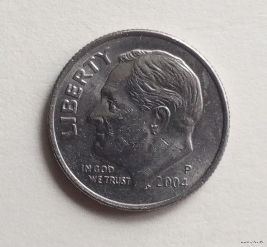 США. 10 центов 2004 "Р".