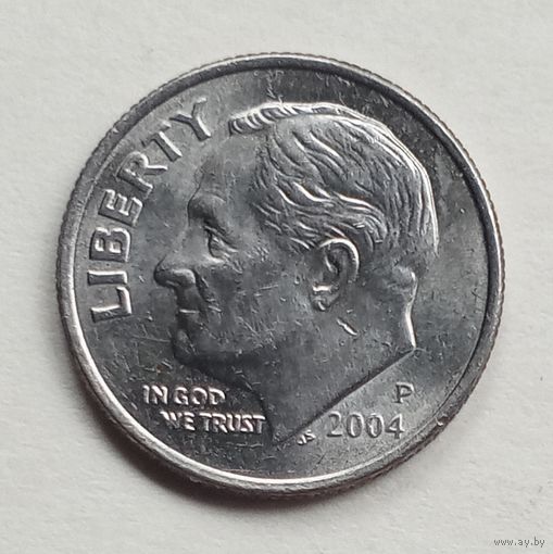 США. 10 центов 2004 "Р".