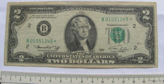 США 2 доллар 1976 серия замены