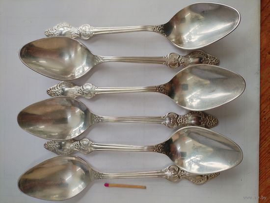 Набор столовых ложек, 20 см. мельхиор. Кольчугино