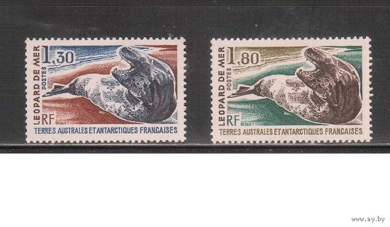 Французские Антарктические Территории-1980(Мих.152-153) , ** , Морская Фауна,(полная серия)