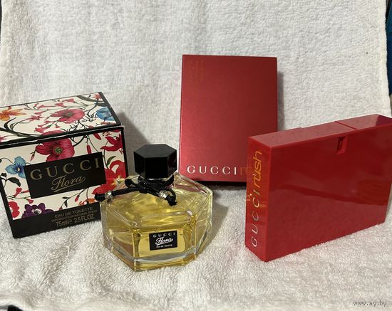 GUCCI Flora eau de toilette 70ml made in France и Gucci Rush Оригинал Туалетная вода Гуччи
