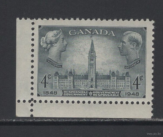 Канада 1948** Парламент, Королева Виктория и Король Георг VI SG#411