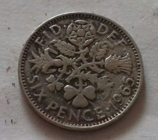 6 пенсов, Великобритания 1965 г.