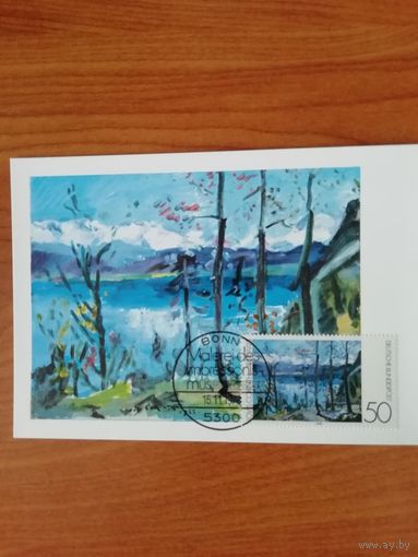 ФРГ 1978 Карт максимум марки из серии марок "Живопись. Немецкий экспрессионизм" Mi. 986