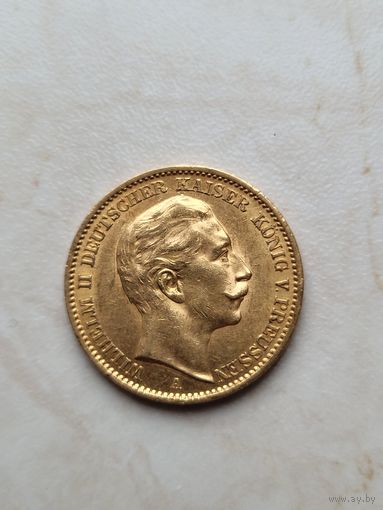 20 марок 1910 германия золото