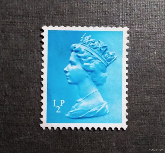 Марка Великобритания 1971 год Королева