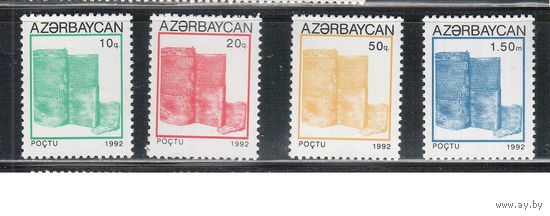Азербайджан-1992 (Заг.75-78) **  , Стандарт, Достопримечательности