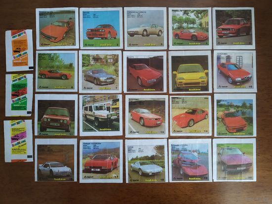 Вкладыши от жвачки Bombibom. Бомбибом. 1 серия Полная коллекция 60шт!!!