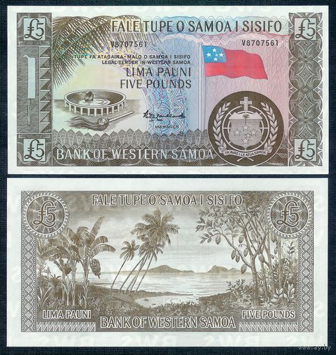 Самоа 5 тала 1963 (2020) год, UNC