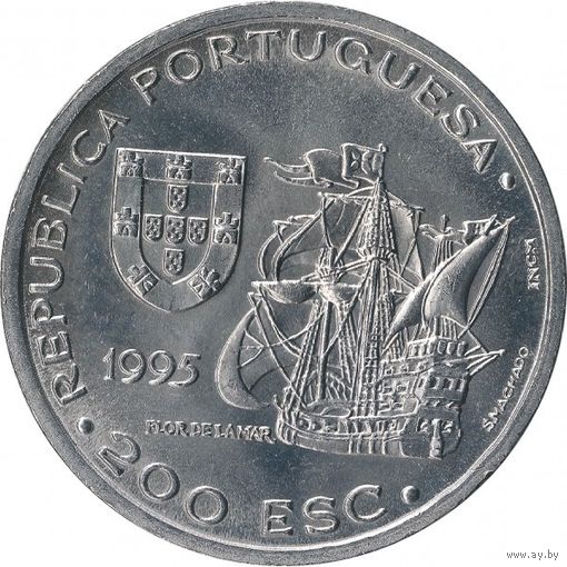 Португалия 200 эскудо, 1995 480 лет со дня смерти Афонсу де Албукерки UNC