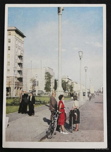 ГДР. Восточная Германия. Виды городов. Архитектура. История. 1955 год. Чистая #0121-V1P61