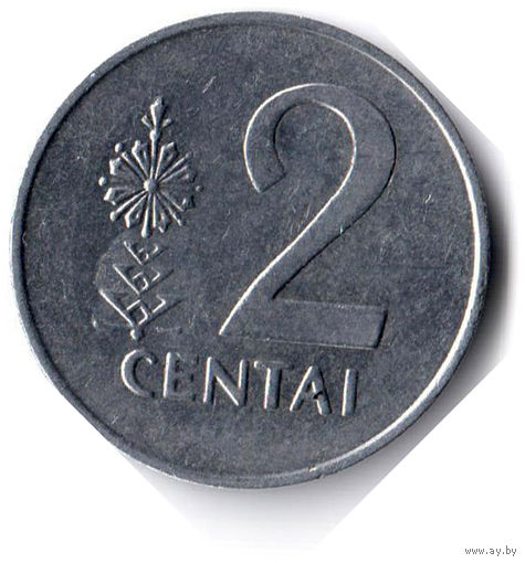 Литва. 2 цента. 1991 г.