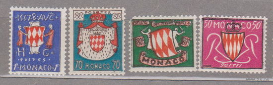 Герб Монако 1954 год лот  10 ЧИСТАЯ