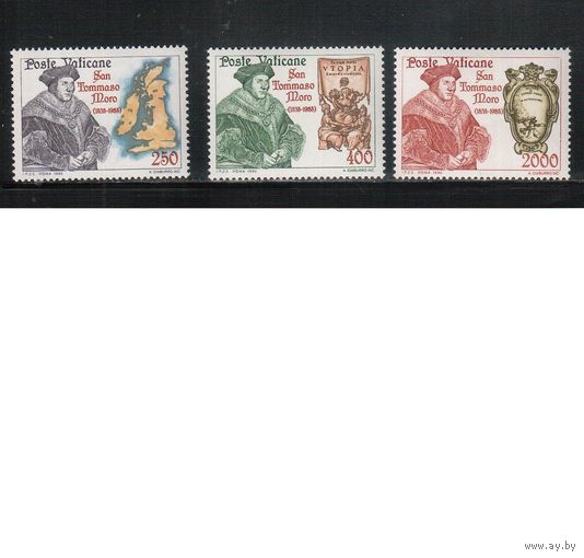 Ватикан-1985,(Мих.870-872) **   ,  Религия, Святой Томас(полная серия)