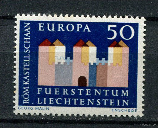 Лихтенштейн - 1964 - Европа (C.E.P.T.) - Замок - [Mi. 444] - полная серия - 1 марка. MLH.